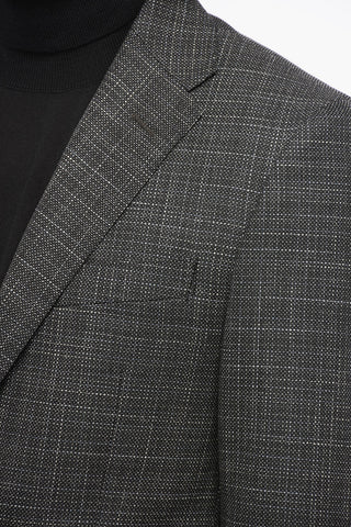 Einreihiger Blazer Aus Wollmischung Mit Klappentaschen