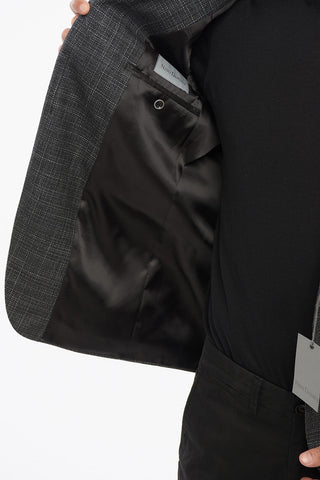 Einreihiger Blazer Aus Wollmischung Mit Klappentaschen
