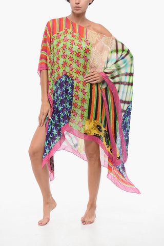 Patchwork Motif Multicolor Caftan