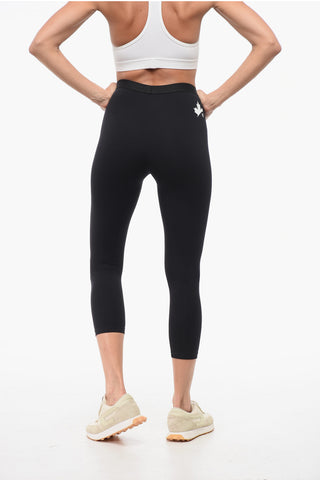Leggings a Tinta Unita con Elastico in Vita
