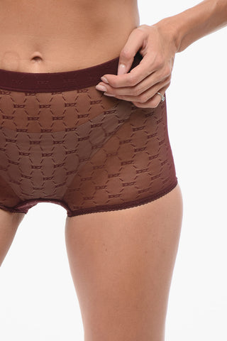 All-over Monogram Lace Boyshort