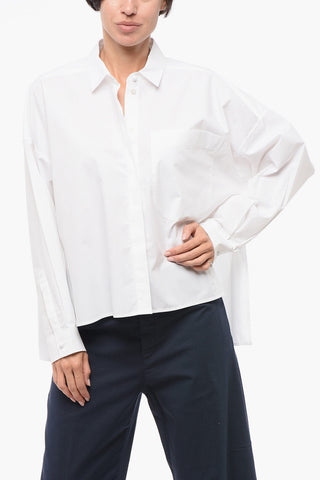 EMPORIO Asymmetric Shirt with Hidden Placket