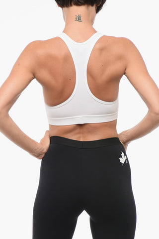 Coton Sport Bra with Frontal Logo