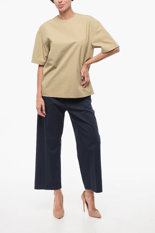 Blusa in Misto Cotone con Abbottonatura Posteriore