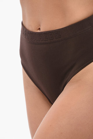 HONEY High Waist Brief with Tone on Tone Logo