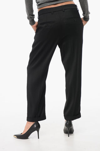 High Waist Twill Virgin Wool Blend VOLT Pants