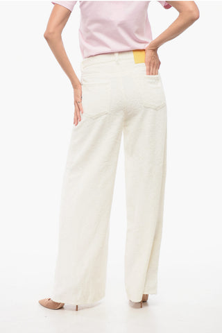 Terry Cotton Wide-leg Pants