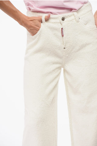 Terry Cotton Wide-leg Pants