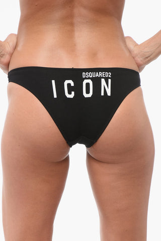 Slip ICON in Cotone con Stampa Sul Retro