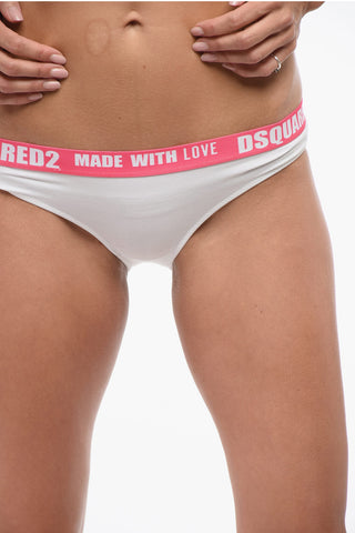 Cotton Brief With Logoed Band