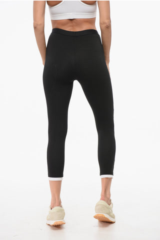 Cotton Leggings with Side Logo