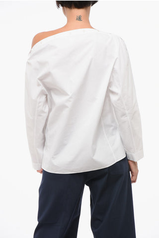 Camicia in Popeline con Dettaglio Abbottonato