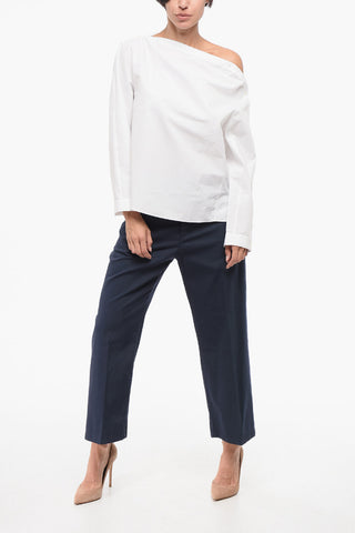 Camicia in Popeline con Dettaglio Abbottonato