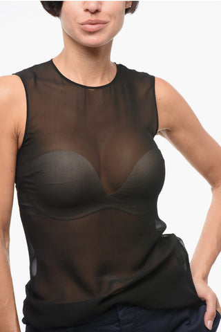 Sheer Sleeveless Top