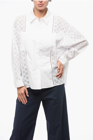 Brodeire Anglaise Shirt with Breast-pockets
