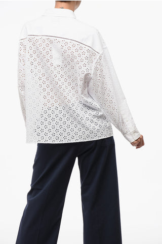 Brodeire Anglaise Shirt with Breast-pockets