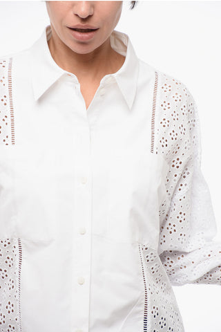 Brodeire Anglaise Shirt with Breast-pockets