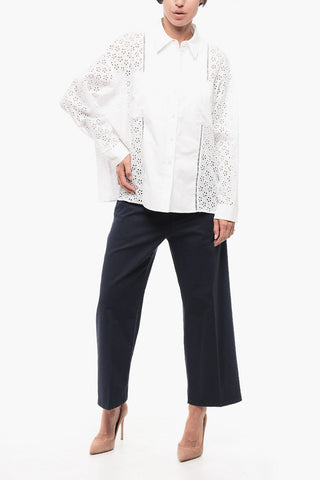 Brodeire Anglaise Shirt with Breast-pockets
