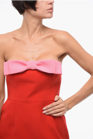 Schulterfreies Kleid ELEA mit Schleife