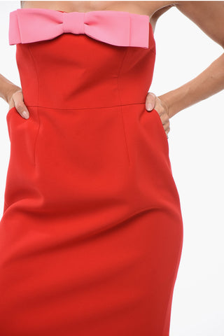 Schulterfreies Kleid ELEA mit Schleife