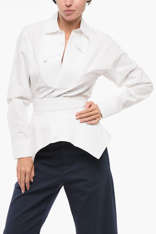 Camicia Svasata con Abbottonatura Nascosta