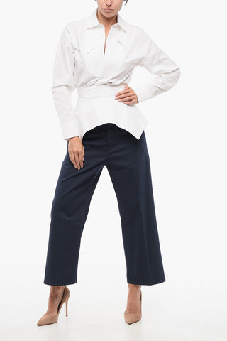 Camicia Svasata con Abbottonatura Nascosta