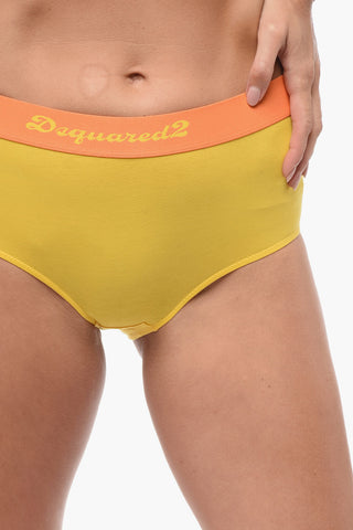 Two-Tone Culotte with Logo