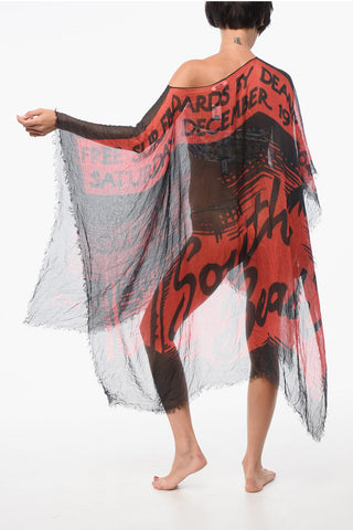 Two-Tone Caftan with Printed logo
