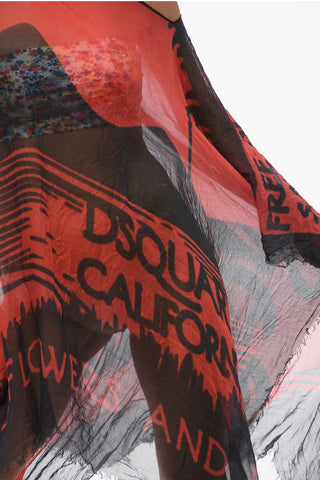Two-Tone Caftan with Printed logo