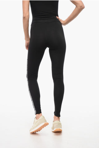 Leggings a Tinta unita con Bande Laterali Logate