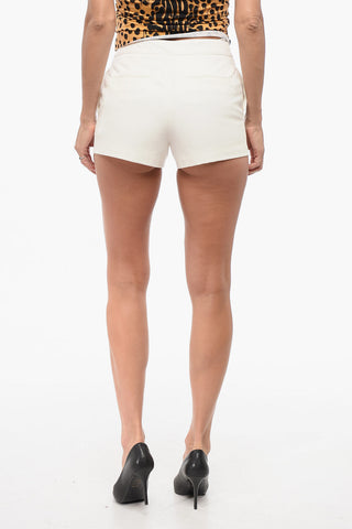High-Waist-Shorts mit Doppelter Knopfleiste