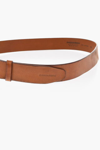 Leather Belt ALOHA SPIRIT with Flower-Shaped Buckle 30mm