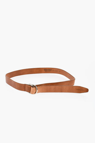Leather Belt with O-ring Buckle 30mm