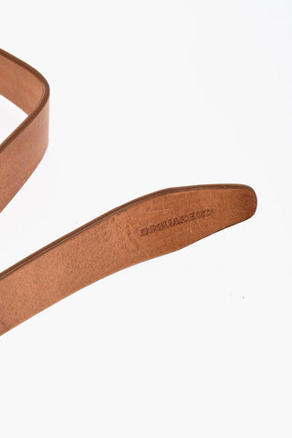 Leather Belt with O-ring Buckle 30mm