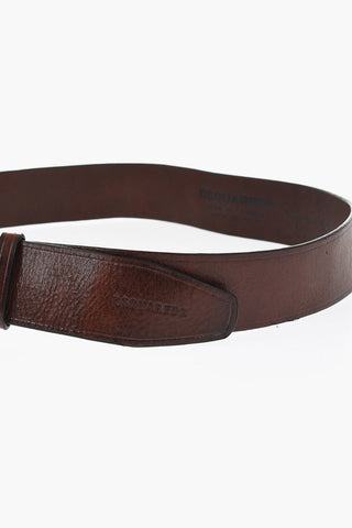 Leather Belt with Glittered Buckle 40mm