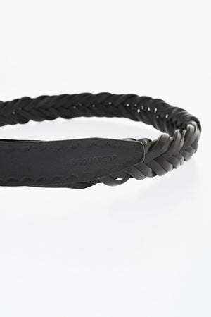 Geflochtener Ledergürtel ALOHA SPIRIT mit Holzschließe 30mm