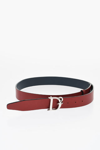 Cintura in Pelle Saffiano Reversibile con Fibbia Anchor Logata 35mm