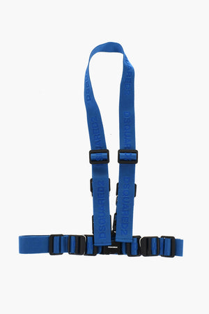 Logo Fabric Harness Belt with Metal Details 40mm