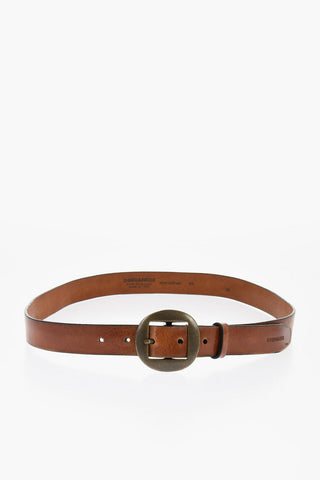 Solid Color Leather Belt 30mm