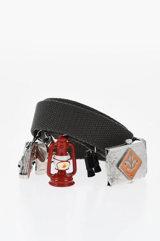 Cintura GLAMPING in Tessuto con Charms Decorativi 30mm