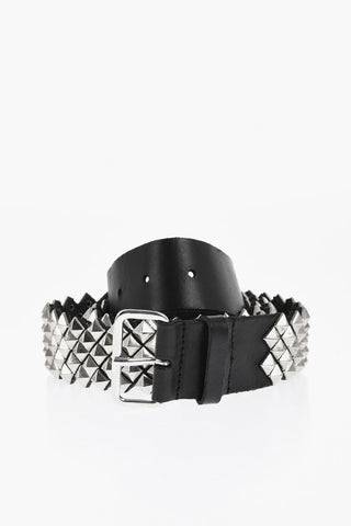 Studded Leather Belt 40mm