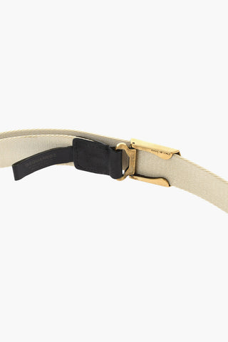 Solid Color Industrial Belt with Golden Buckle 30mm