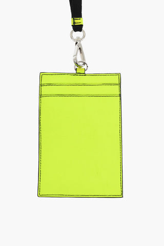 Portacarte da Collo in Pelle Fluo