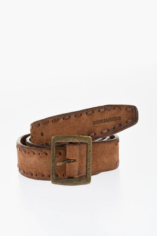 Solid Color Suede Belt 35mm