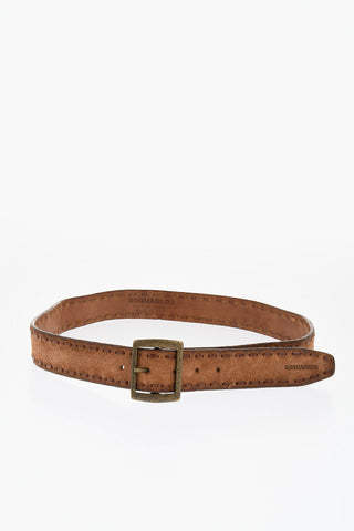Solid Color Suede Belt 35mm