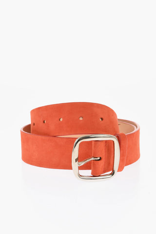 Solid-Color Suede Belt 40mm