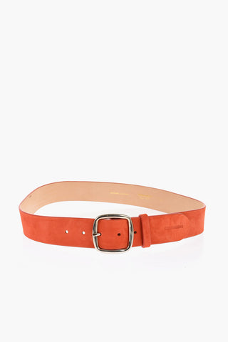Solid-Color Suede Belt 40mm