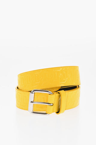 Cintura in Vernice con Monogram All-Over 30mm