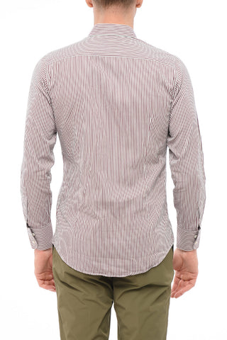 Camicia In Cotone A Maniche Lunghe Con Motivo A Righe