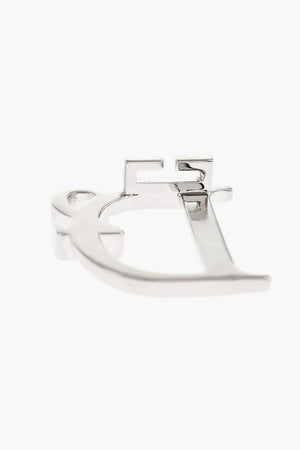 Spilla Monogram In Effetto Argentato